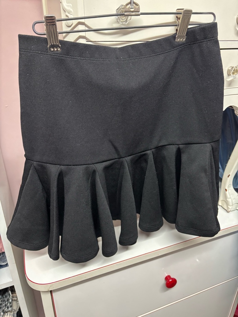 Forever 21 Black Ruffled Mini Skirt